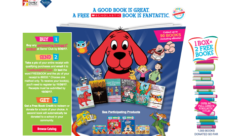 Kellogg Sam's Club 'A Good Book Is Great' Web Page